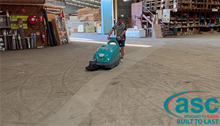 Berlian Timbers Cleans Up It’s Concrete Floors